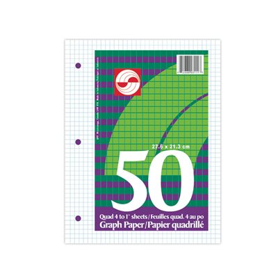 Loose Leaf Graph Paper- 4 to 1