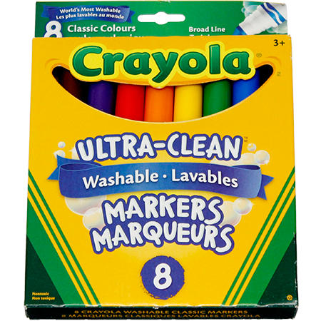 Crayola Broad Tip Markers Washable 8 Pack Start Right Supplies